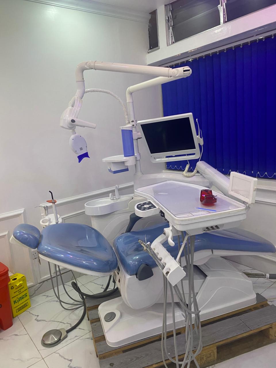 Modern dental chair and equipment at Krystal Smiles Dental Clinic
